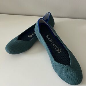 Rothy's Teal Women's Flats size 6.5